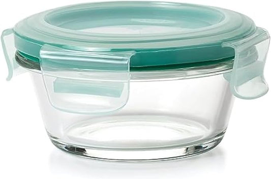 1 Cup Smart Seal Glass Round Food Storage Container