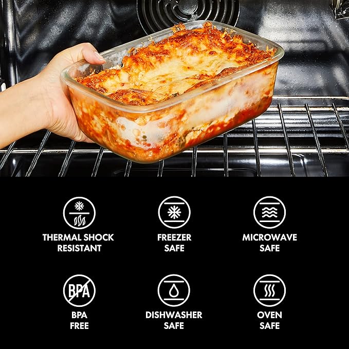 1 Cup Smart Seal Glass Round Food Storage Container